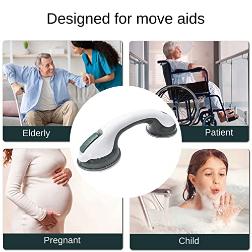 Stay Safe In The Shower With Our 2-Pack Of 12-Inch Suction Cup Grab Bars, Shower Handle - Perfect For Elderly, Seniors, Disabled, And Handicapped - Durable And Non-Slip (Green) #TOP5