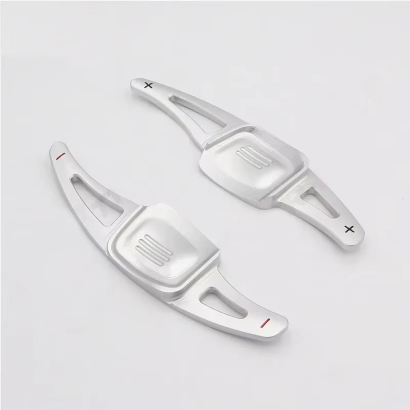 Ymnhbik Silver Gear Shift Paddles Compatible With Vw For Passat For Teramont For Sharan 2018 2019 2020 For C-Trek 2017-2020 Car Steering Wheel Paddle Shifter Extension(Silver)