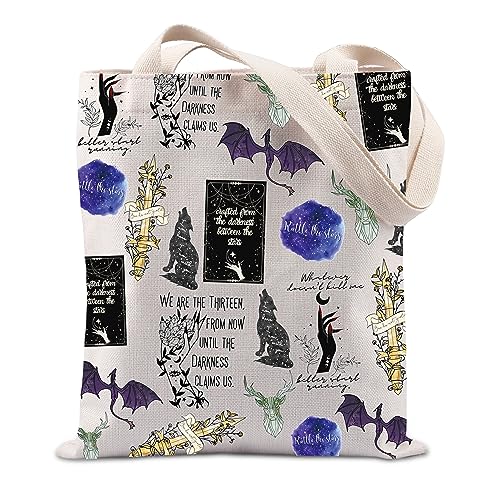 TIIMG Adult Fantasy Novel Inspired Handbag Tote Bag Reading Gift for Fans