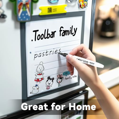 Fine Tip Dry Erase Markers - 12 Pack Red Fine Point Thin Whiteboard Markers Bulk, Low Odor Dry Erase Markers for Office Classroom School White Board