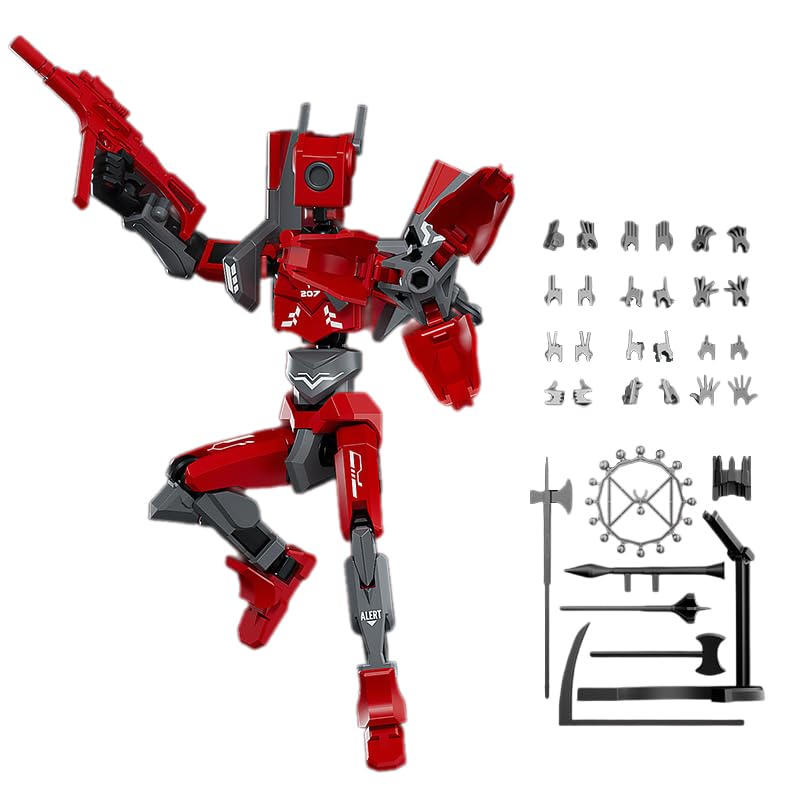 Generic Mech T13 Action Figure 3D Printed Articulated Robot Action Figure T13 Collectible Desktop Decoration