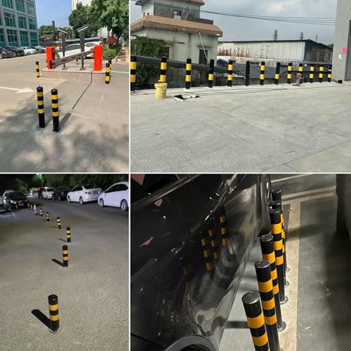 Poste de barrera de estacionamiento grueso y resistente para entradas 4