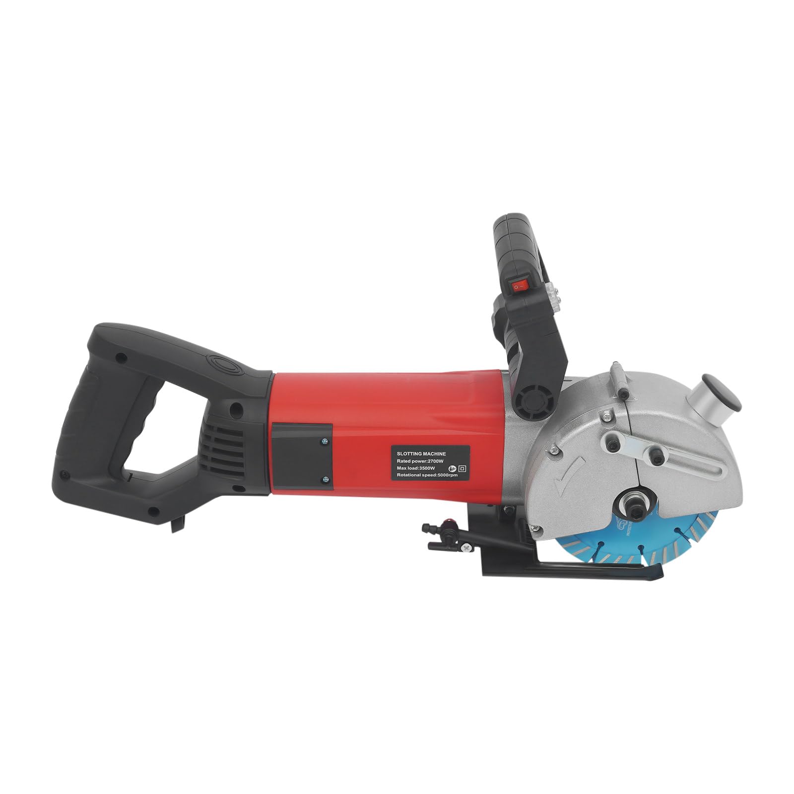 Máquina ranuradora de 3500 W con bomba de agua, pipa de agua, bolsa de transporte, 5000 rpm, hoja de 133 mm, fresadora ranurada para hormigón, mármol, granito, ladrillos ligeros