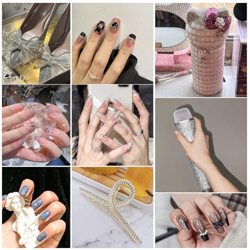 Image of 1440 Pieces SS16 /3.8-4mm Clear Crystal Flat Back Brilliant Round Rhinestones Glass Stones Glitter Gems Crystals Diamond (Crystal).