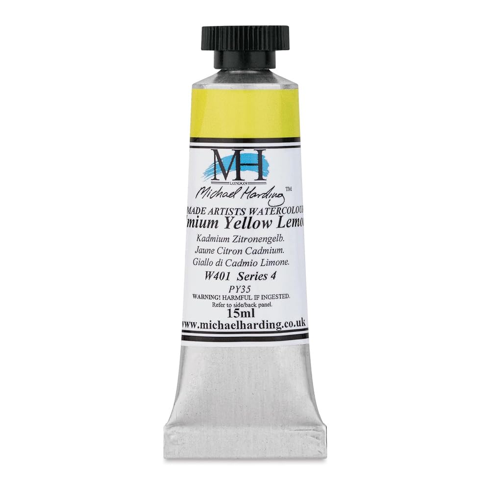 Michael Harding Cadmium Yellow Lemon Professional Watercolors - 15Ml Tubes (Cadmium Yellow Lemon)