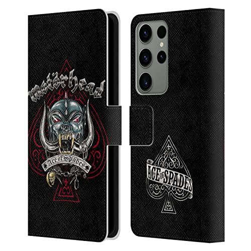 Funda cuero Samsung Galaxy S23 Ultra carcasa libro Motorhead acabado premium
