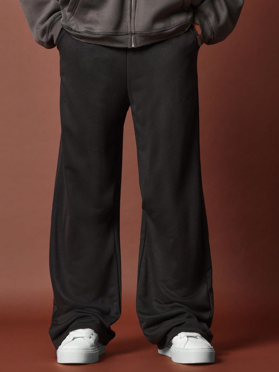 PROGENY Solid Men BlackCotton Blend||Open Bottom ||BLCK0811NVF Size-42 IkfXsyBfeU Size 42 1
