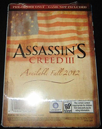 Assassin's Creed III 3 Collectible Steelbook Only Xbox 360 Ps3 NEW No Game Rare by UBI Soft image 4