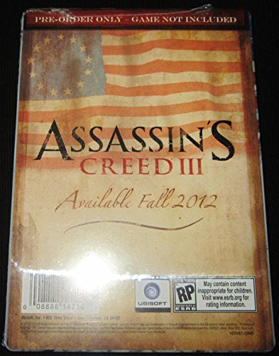 Assassin's Creed III 3 Collectible Steelbook Only Xbox 360 Ps3 NEW No Game Rare by UBI Soft (Renewed) image 4