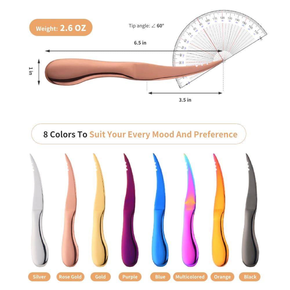ADORAMBLING Shrimp Deveiner Tool Shrimp Peeler and Deveiner Tool Stainless Steel Shrimp Cleaner Seamless Shrimp Peeler Shrimp Deveining Tool Knife for Easy Shrimp Deveining (Blue)