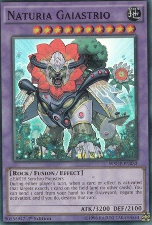 YU-GI-OH! - Naturia Gaiastrio (WSUP-EN033) - World Superstars - 1st Edition - Super Rare
