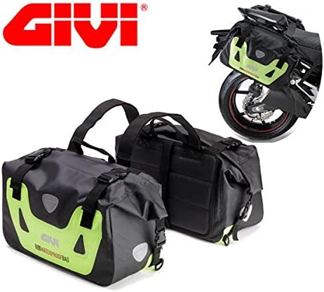 JUEGO DE MALETAS LATERALES FLEXIBLES WP405 WP 405 WATERPROOF 25 LT GIVI  CUSTOM MOTO : Amazon.es: Coche y moto