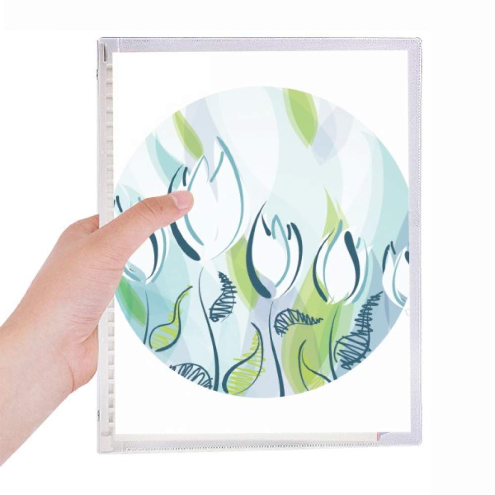 Carnet de notes rechargeable à spirale, journal intime peint à la main avec feuilles A5