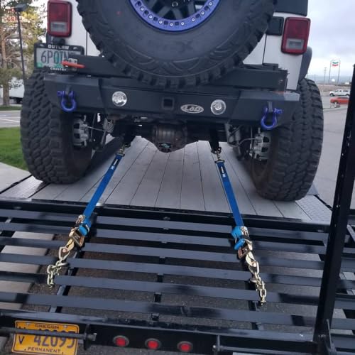 Mac's Tie-Downs 511218 Black Ultra Pack with 8' x 2" Direct Hook Ratchet Straps and 24" Axle Straps