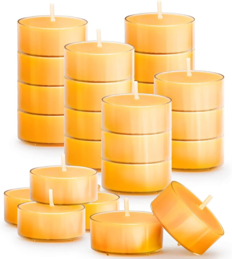 Presented by Pleasing Forest Pure Bees Wax Tealight Candle || Vanilla Bean Premium || Gift Pack || Tealight Candle || Beeswax Candle || 100% Pure Wax|| Spiritual Candle (40)-image-25