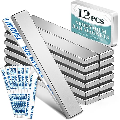 Best Choice Magnets 60X10X3-12P 12 Pack Strong Neodymium Bar Magnets，Powerful Rare Earth Neodymium Magnets cover