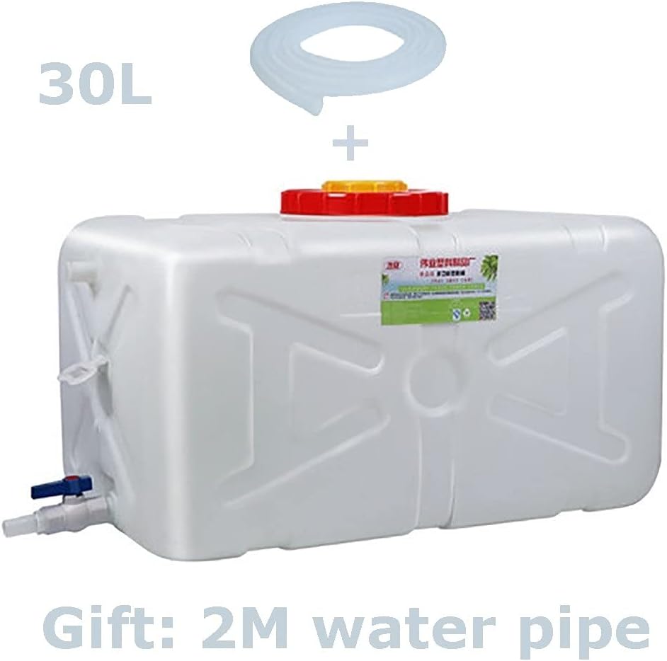 Water Tank Water Container with Tap 100l Portable Water Bucket Emergency Watercontainer Rainwater Collection Storage Container Use When In Caravan Motorhome or Camping With Valve And Water (Size:200L)