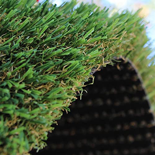 Image of Artificial Green Grass Carpet Mat for Balcony Floor, Lawn, Terrace Door Entrance Mats - 2x11 feet