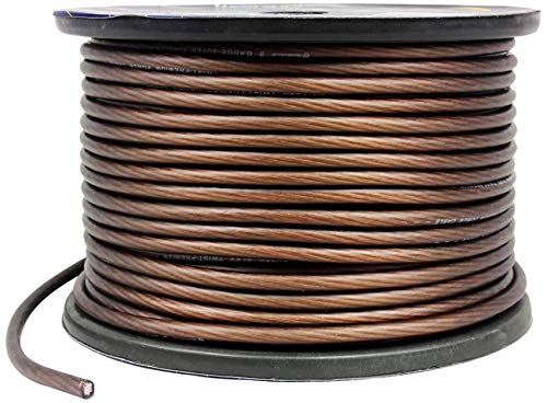 Rockville R8G250-Black 8 Gauge 250 Ft Power Wire Spool, Oxygen-Free Copper, Flexible PVC Jacket, High-Performance Audio, for Car Audio and Home Theater Enthusiasts