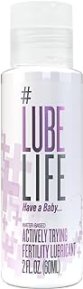 LubeLife Fertility Lube – Water Based Personal Lubricant for Men, Women & Couples – Pregnancy Must Haves, Sperm-Friendly, Vegan, Travel Size, 2 Fl Oz