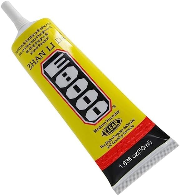 E-8000 Glue 50 Ml Medium Viscosity - Multipurpose Glue For All Purpose Repair Glue For Mobiles, Jewellery, Shoes And More - Transparent Adhesive - E8000 Glue