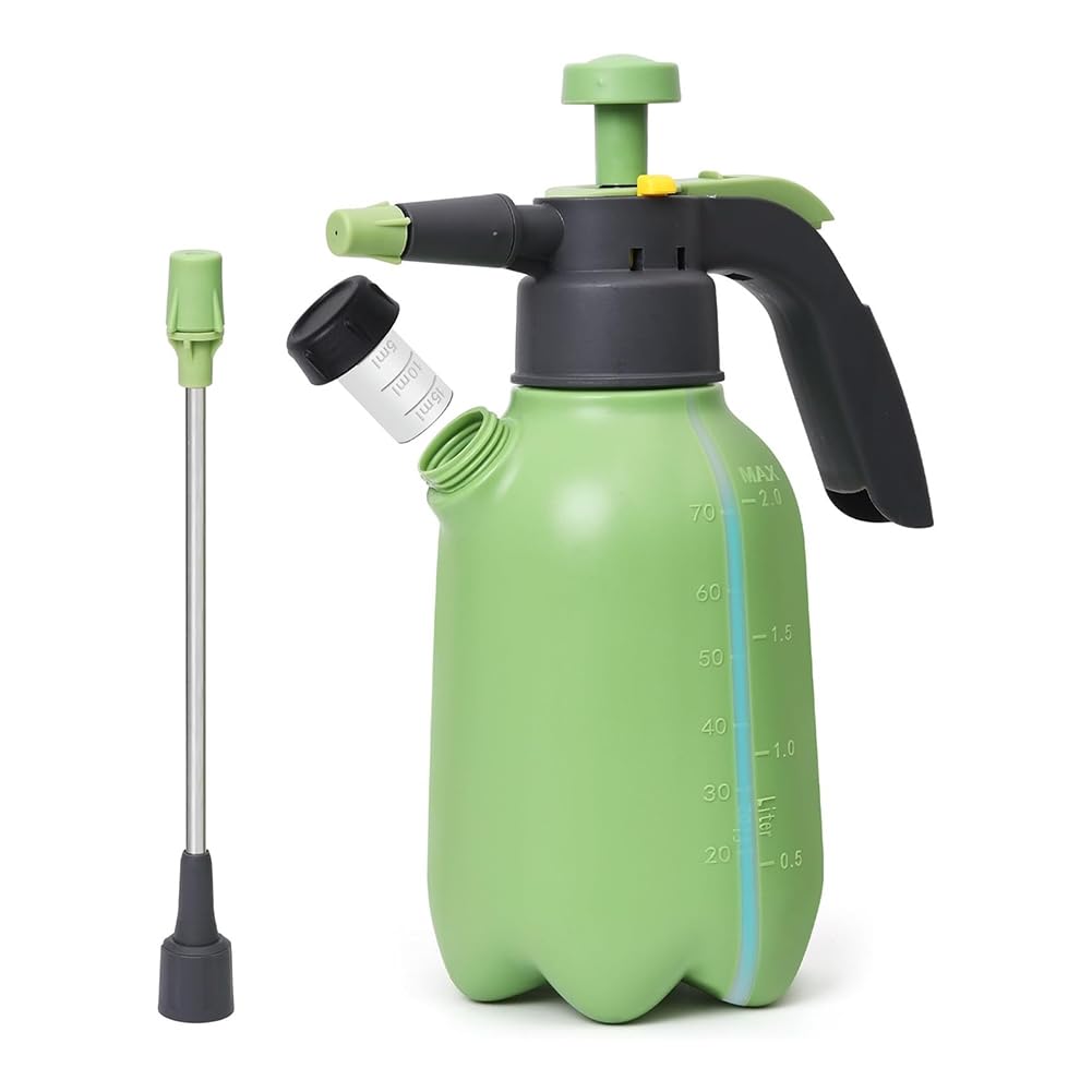 Nondk Hand Pump Sprayer 1/2 Gallon, Garden Pump Sprays Bottle For Plants, Pressure Spraying Bottle In Lawn And Garden Yard
