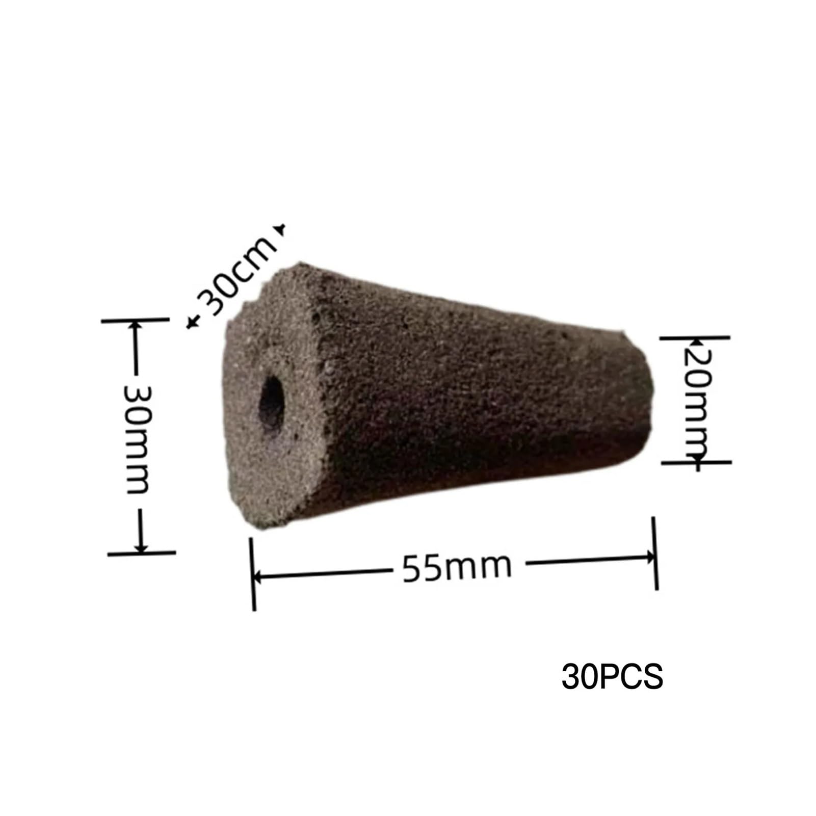 Gąbki do uprawy hydroponicznej, 30pcs Multicolor Hydroponic Grow Sponges Seed Starter Root Growth Plugs(Color 1)