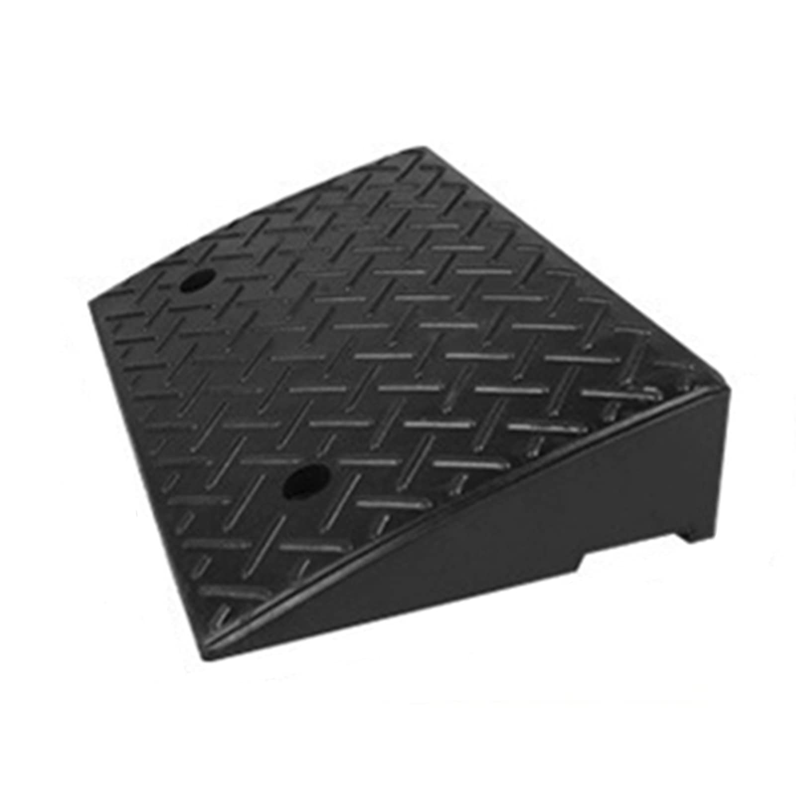 Threshold Ramp, Threshold Ramps Rubber Plastic Curb Ramps, Portable Doorways s Ramp, 500kg Load-Bearing,with Fixing Screws (Size : 50x32x14cm) ()
