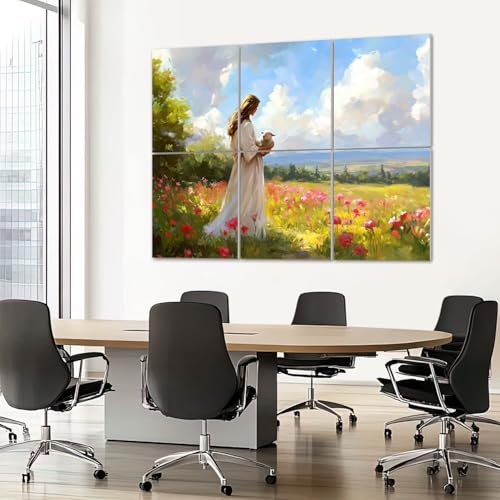 Paquete de 6 paneles acústicos decorativos VVLUXIDECO, 72"x48", fibra de poliéster, autoadhesivos, para estudio grabación y oficina miniatura 7