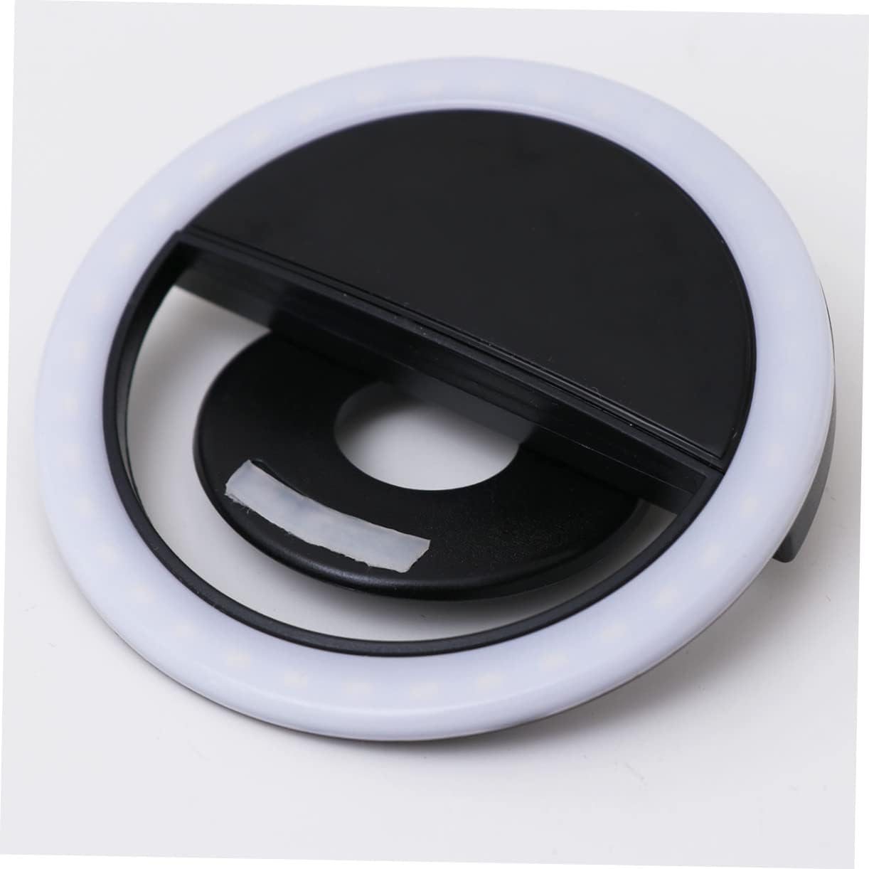 Selfie Ring Light USB Rechargeable LED Light with Modes Portable Clip Design for Smartphones and Cameras for Photography and Video Conferencing Black