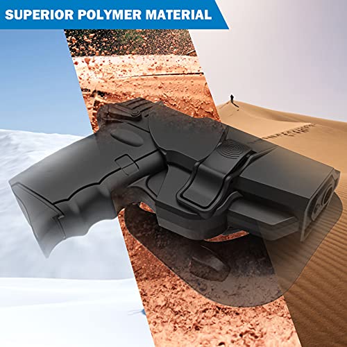 Paddle Holster For Sccy Cpx-1 Cpx-2, Right-Handed Holster For Cpx-1Rd Cpx-2Rd Gun, 60° Adjustable Level Ⅱ Retention Belt Pistol Holsters With Index Finger Release Button, Open Carry Holsters, Black #TOP6