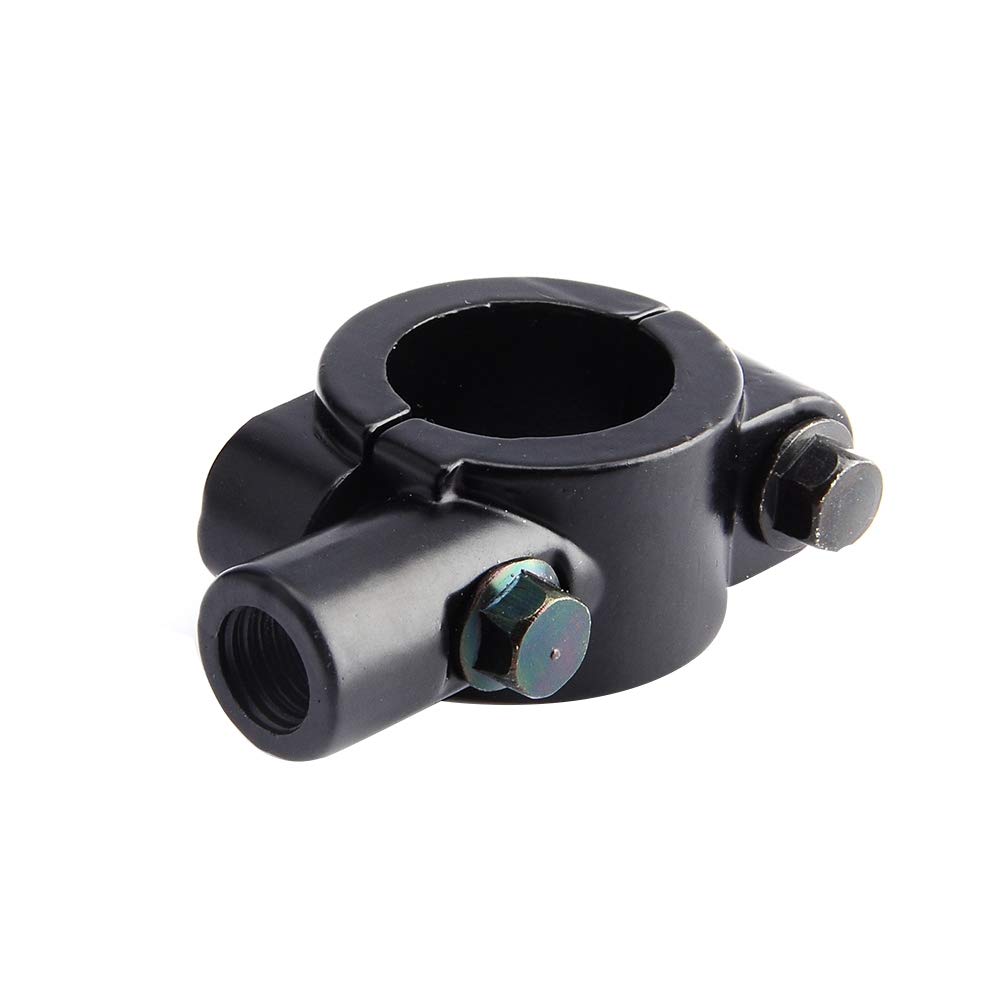 Zacisk montażowy do lusterka motocyklowego, uchwyt z gwintem lustrzanym 10 mm, uniwersalny aluminiowy uchwyt na kierownicę 7/8 cala, 1 para