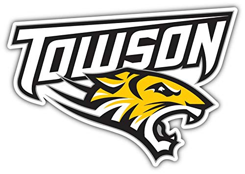 Decal Vinyl Sticker Towson Tigers University College Durable for Bumpers, Helmets, Laptops, Water Bottles, Lockers (3" Longest Side)