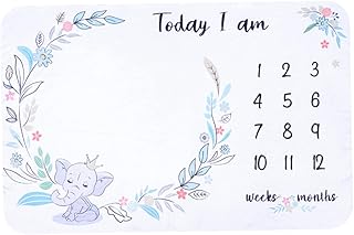 Toyvian Cobertor Marco Do Bebê Mantas Recien Nacidos Cobertor Para Crianças Meninos Cobertores Recém-Nascidos Para Meninos Adereços Fotográficos Do Mês Do Bebê Cobertor Pano De Fundo