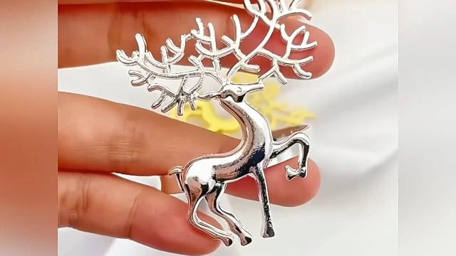 Lot De 10 Anneaux De Serviette En Bois Cerf - Décoration De Table De Noël