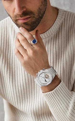 Image of OLEVS Mens Automatic Watches Self-Winding Starry Sky Diamond Skeleton Luxury Wrist Watch Waterproof Luminous