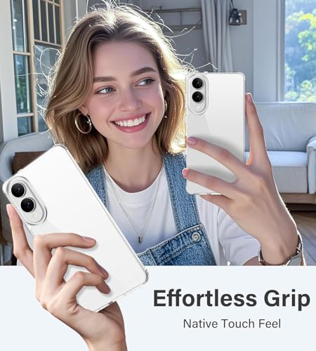 Image of REALCASE Silicone Samsung S25 Edge 5G Back Cover Case, Scratch Resistant Protective Crystal Clear Transparent Shock Proof Bumper Back Cover Case for Samsung Galaxy S25 Edge 5G