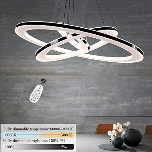Chandelier LED salon moderne en métal et acrylique haut de gamme suspendu