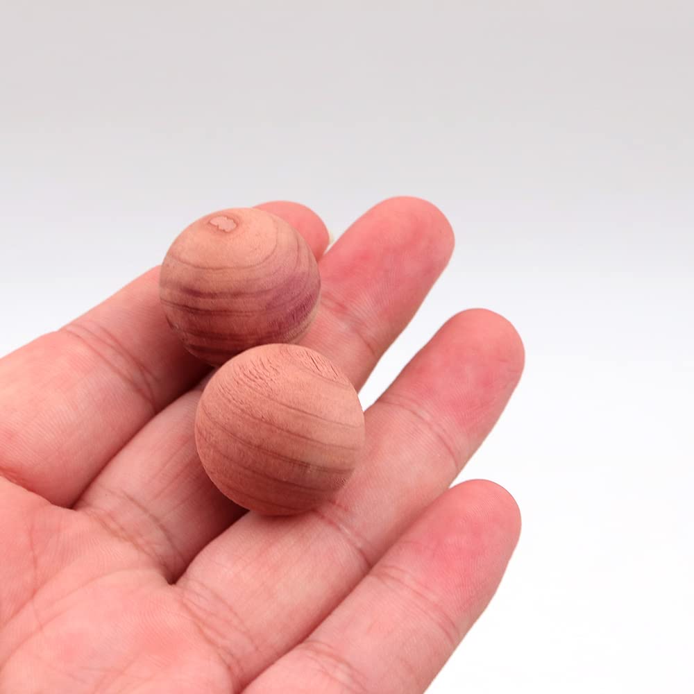 20 Boules De Cèdre Rouge Naturel Anti-mites - Répulsif Naturel Pour Armoire, Placard, Tiroirs - Rafraîchissant Et Désodorisant