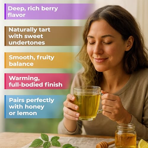 Image of 50 Bags Elderberry Fruit Herbal Tea (Sambucus) - 50 Tea Bags 1.5g Elderberry Berry Tea Sauco