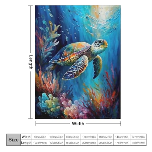 Manta de tortuga marina transpirable y lavable de 150x200 cm 6