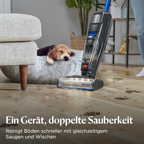 BISSELL CrossWave OmniFind, Kabelloser Nass Trockensauger, Saugen & Wischen in Einem, FurFinder...