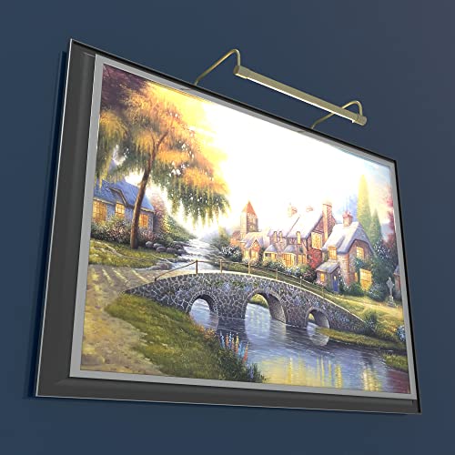 Cocoweb 12" Tru-Slim Led Picture Light In Antique Brass With Plug-In Adapter #TOP5