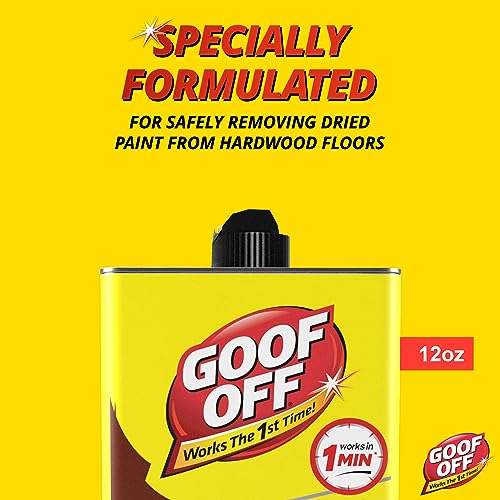 GOOF OFF FG900 Splatter Hardwoods Dried Paint Remover, – 12 oz. can, 12 Ounces - Thumbnail 6