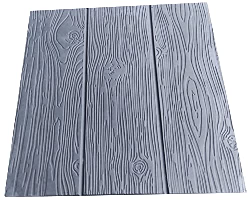 FHONYX 2 Stück Gießform Pflasterform Schablone für Beton 40x40x5cm, Gehwegplatte, Bodenbelag Platten, schalungsformen, Nachahmung Holzmaserung, Gartendekoration, DIY, Gehweg, Pflastersteine, Gießen
