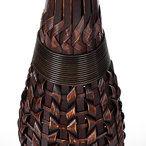 Uniquewise Antique Trumpet Style Floor Vase, For Entryway Or Living Room, Brown 36" Tall Bamboo (Qi004080) #TOP5