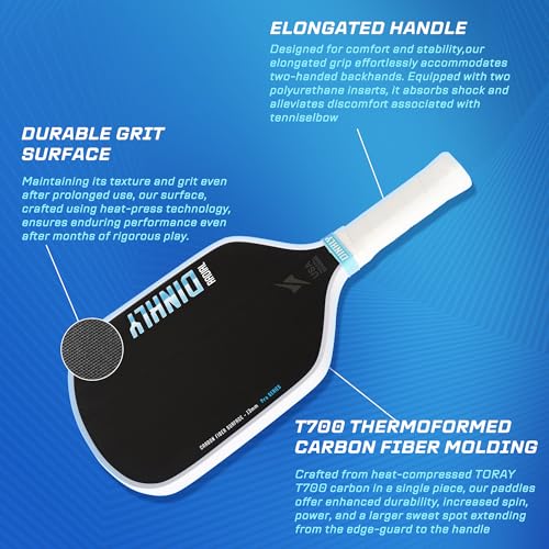 Image of Pickleball Paddles Set of 2 /4- USAPA Approved Graphite /Fiberglass Pickleball Racket, 2 Pickleball Rackets, 4 Balls and 1 Portable Carry Bag, Aesthetic Pickle Ball Set for Men Women Beginners