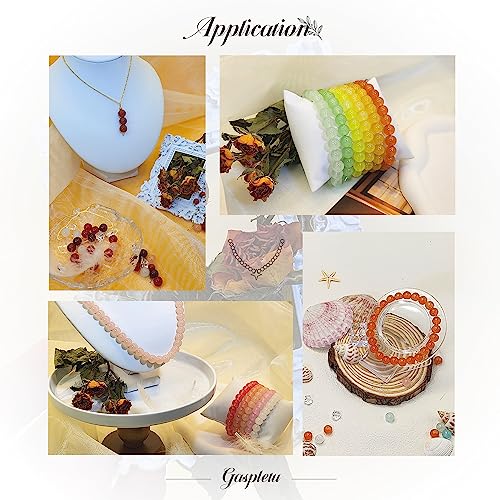 Gaspletu KQ-2B-01 1200Pcs Glass Beads For Jewelry Making, 24 Colors 8Mm Crystal Beads Bracelets Making Kit thumb #3
