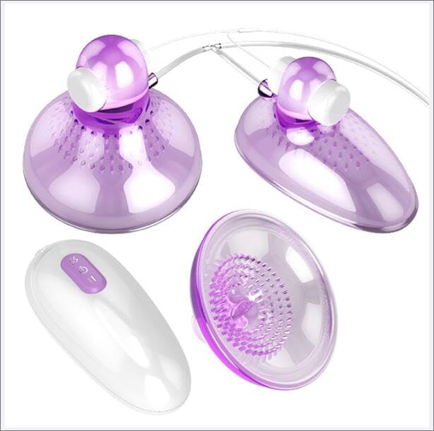 Vibromasseur de Mamelon, Pinces de Mamelon Vibrantes, Masseur de Sein à 12 FréQuences, Jouets Sexuels pour la Masturbation FéMinine Vibrateur de Langue de Stimulation Mammaire,B