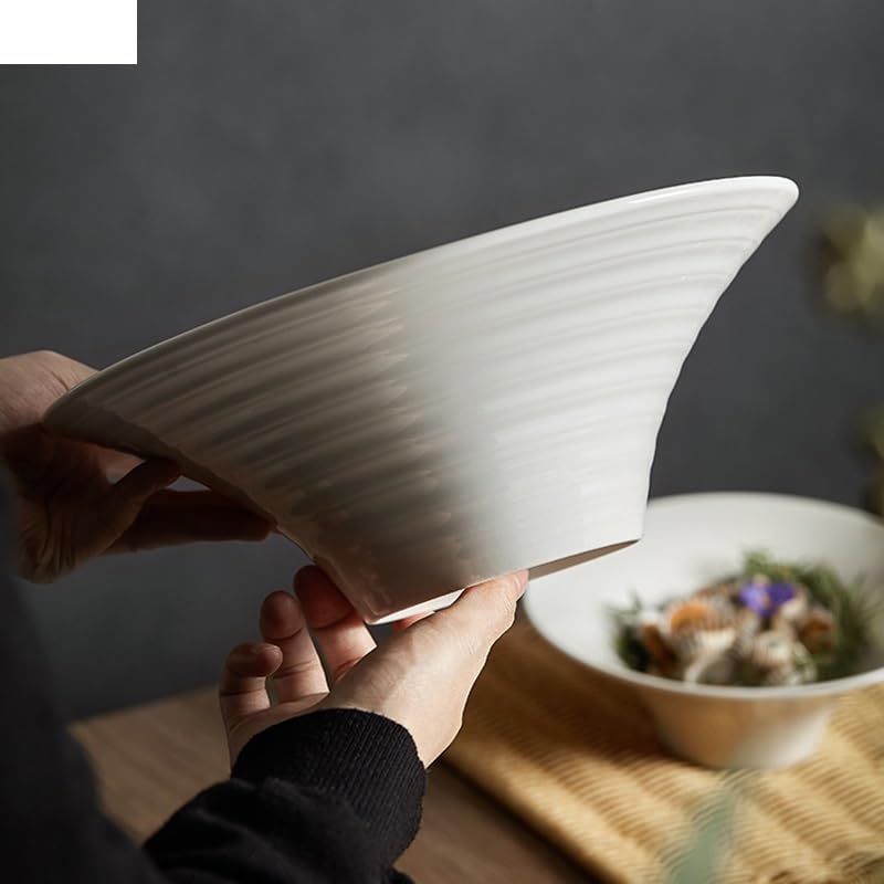 Essteller-Sets für die Küche Keramik Abendessen Schüssel Obst Salat Schüssel Geschirr Brot Dessert Gebäck Platte Restaurant Ramen Pasta Meeresfrüchte Teller Suppe Becken Keramik-Flachteller-Set ( Colo